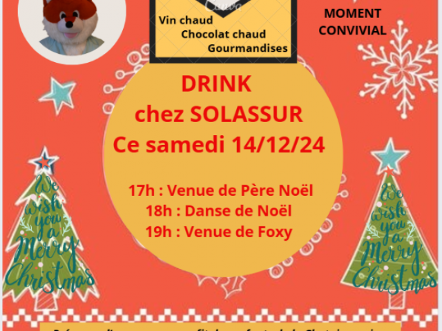 DRINK DE FIN D ANNEE CHEZ SOLASSUR A LIMELETTE DANS LE BRABANT WALLON